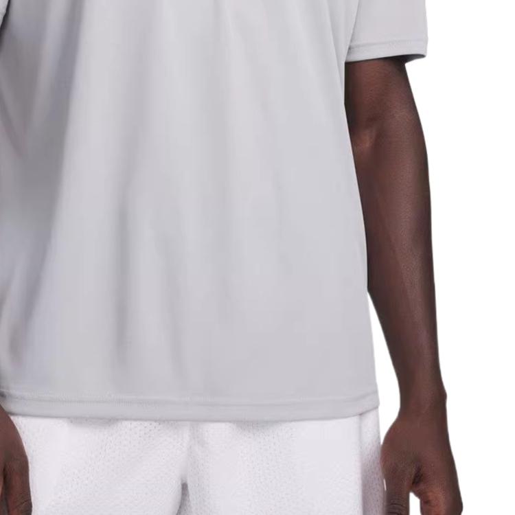Under Armour SS26 Круглый вырез Однотонный пуловер Спущенное плечо Футболка Мужские топы 6012356-011