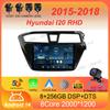 Android 14 Carplay Auto WIFI+4G Для Hyundai I20 RHD 2015 2016 2017 2018 Автомагнитола Мультимедийный плеер Стерео Головное устройство 2din Аудио