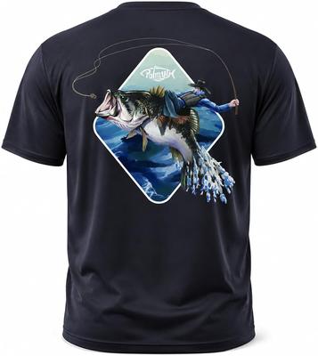 Palmyth Men'S Fishing Shirt Short Sleeve Sun Protection Uv Upf 50+ T-Shirt