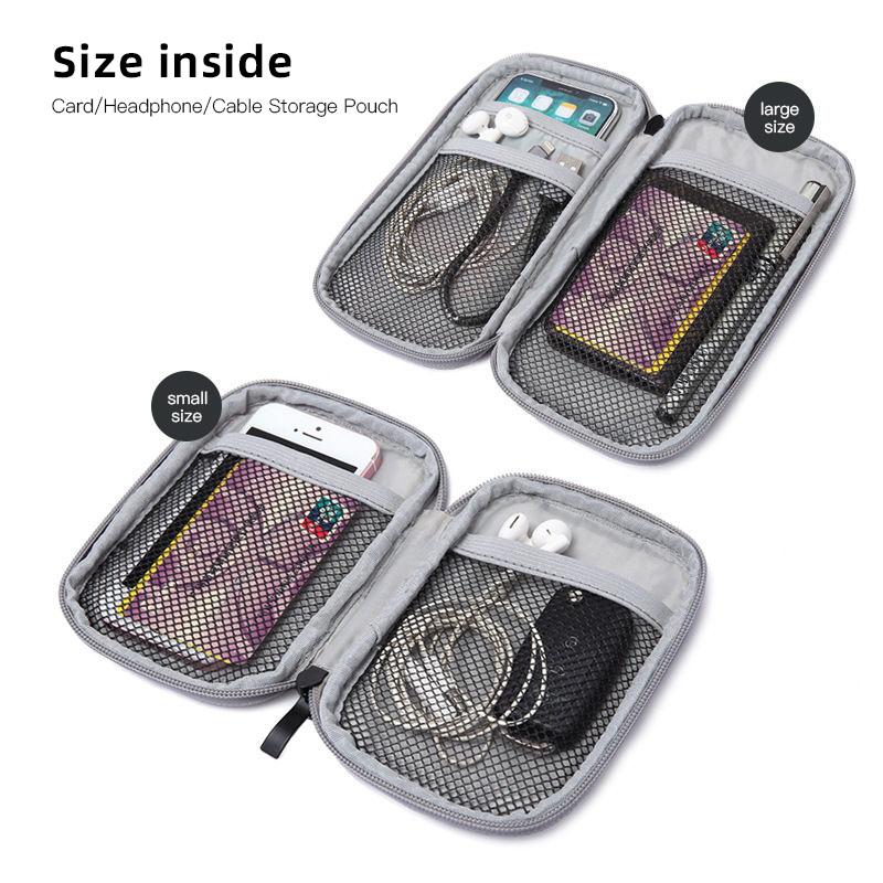 GLC GLB Car Key Bag Portable Earphone Organizer Data Cable Storage Bag For Mercedes Benz AMG W204 W205 W203 W211 W212 W213 W201