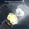 Налобный фонарь с креплением на ухо, с режимами датчика движения, регулируемый, перезаряжаемый, водонепроницаемый, светодиодный налобный фонарь с креплением на ухо, мини-фонарик для кемпинга на открытом воздухе, пеших прогулок