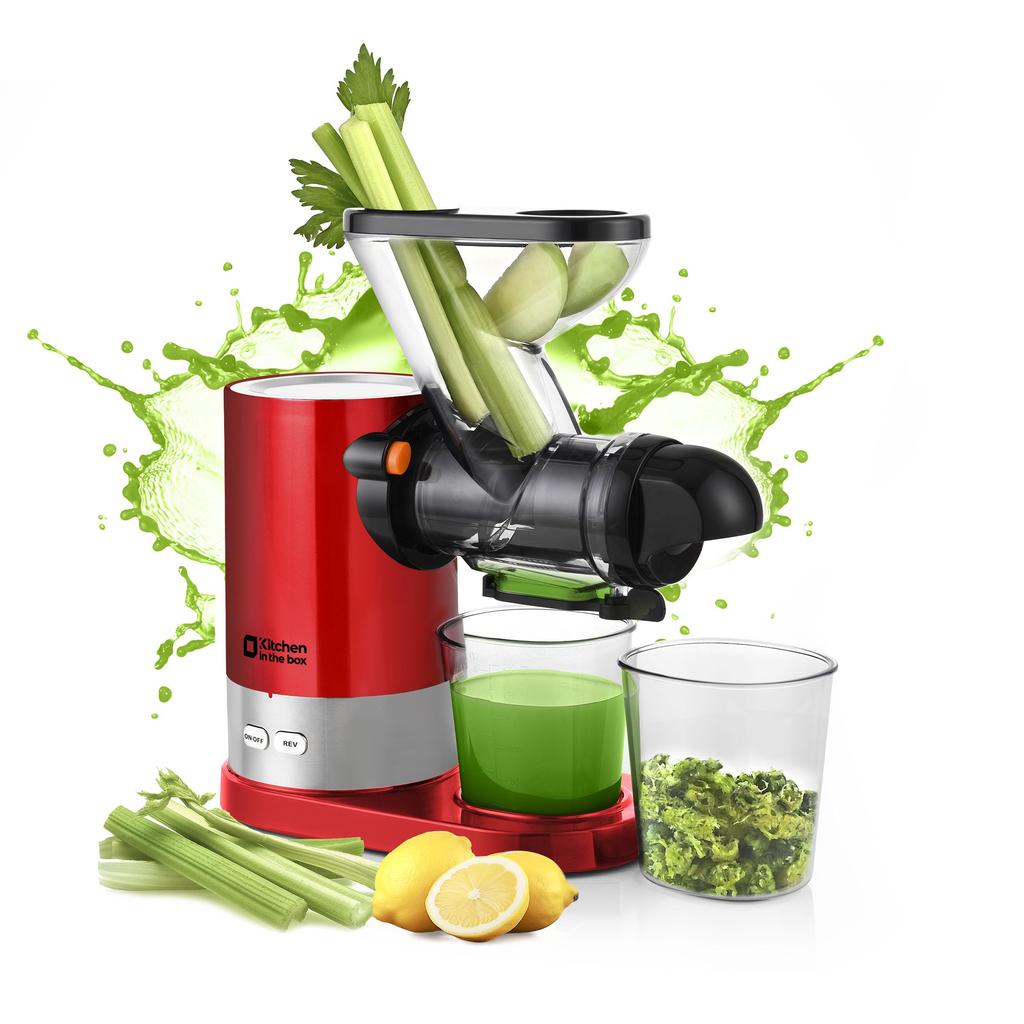 Kitchen In the Box Slow Juicer BPA Free Low Speed Cold Press Juicer Quiet Easy To Clean Mixer High Juicing Rate Easy To Install Juice Separation Fruit