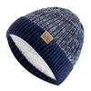 Casual Plush Knitted Hat Windproof Warm Beanie Cap Fashion Winter Knitted Hats  Unisex