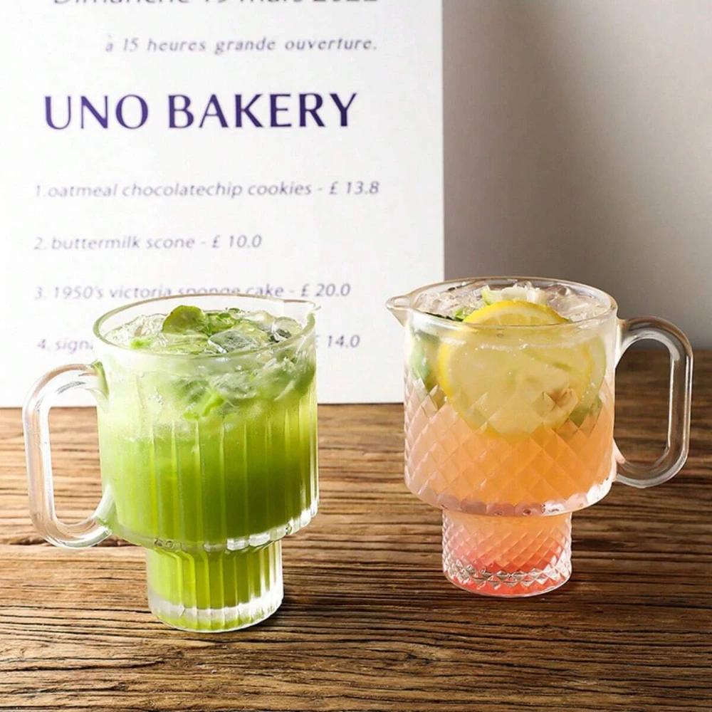 1 шт. 650 мл большая емкость для фруктовых стаканов с ручками коктейльный бокал летний лимонный чай чашки сока подходит для баров клубных встреч