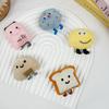 Cartoon Plush Bread Toast Brooch & Hair Accessories Set