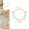 Модное геометрическое ожерелье в виде морской звезды и ракушки с роскошным золотым покрытием для женщин