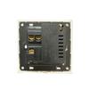 1-клавишный 2-канальный с 2 портами USB-розетка для зарядки, со светодиодной подсветкой, AC110-250 В, выключатель света с международной универсальной розеткой USB