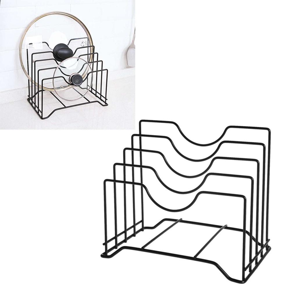 Pot Lid Rack Iron Kitchen Cutting Board Storage Rack Multifunctional Dish Plate Storage Rack