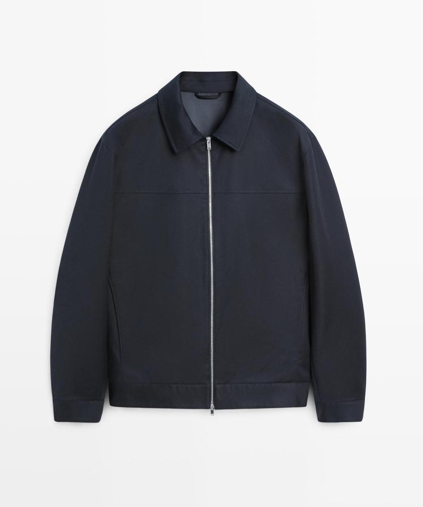 Куртка Massimo Dutti из смесовой ткани с хлопком