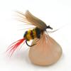 MNFT 6PCS 10# Flies Lure bee fishing Yellow and Black Bumble Bee Fly Insect Artificial Fishing Bait Dry Fly for Trout Fishing