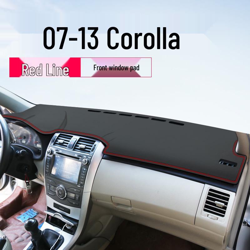 Коврик-тент на приборную панель и центральную консоль Toyota Corolla - Совместим с 25 моделями, Защита от солнца для салона, двойной двигатель E+
