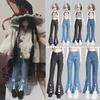 Cute Doll Trousers Elegant Doll Clothes Bell-bottoms Jeans Pants for 1/3 1/4 1/6 30/45/60cm Doll