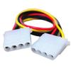 Кабель питания Molex 4-контактный (большой 4-контактный female на 4-контактный female) Адаптер-удлинитель для жесткого диска ПК, оптического привода