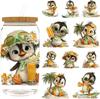 12PCS Summer Penguin UV DTF Cup Wrap