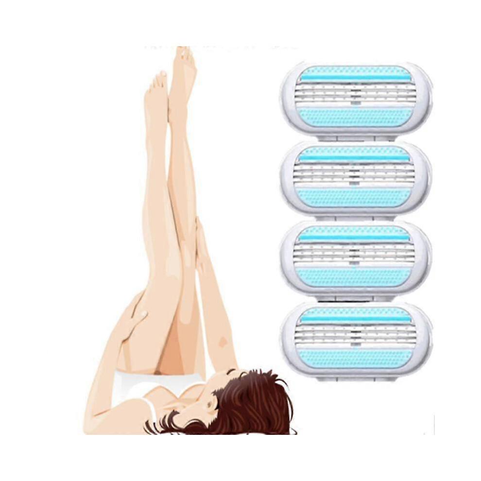 (20 pcs) Lady Straight Manual Replaceable Cosmetic Trim Hair Remover Accessories Portable Beauty Tools Safety Razors Shaver Blades