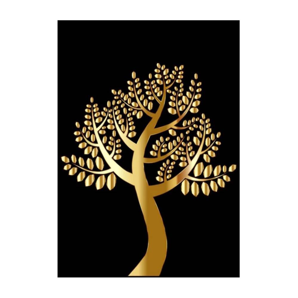 Абстрактное Золотое Цветочное Дерево Холст Картины Современные Роскошные Произведения Искусства Плакаты Печатает Сюрреализм Классические Настенные Картины Гостиная Украшения Дома