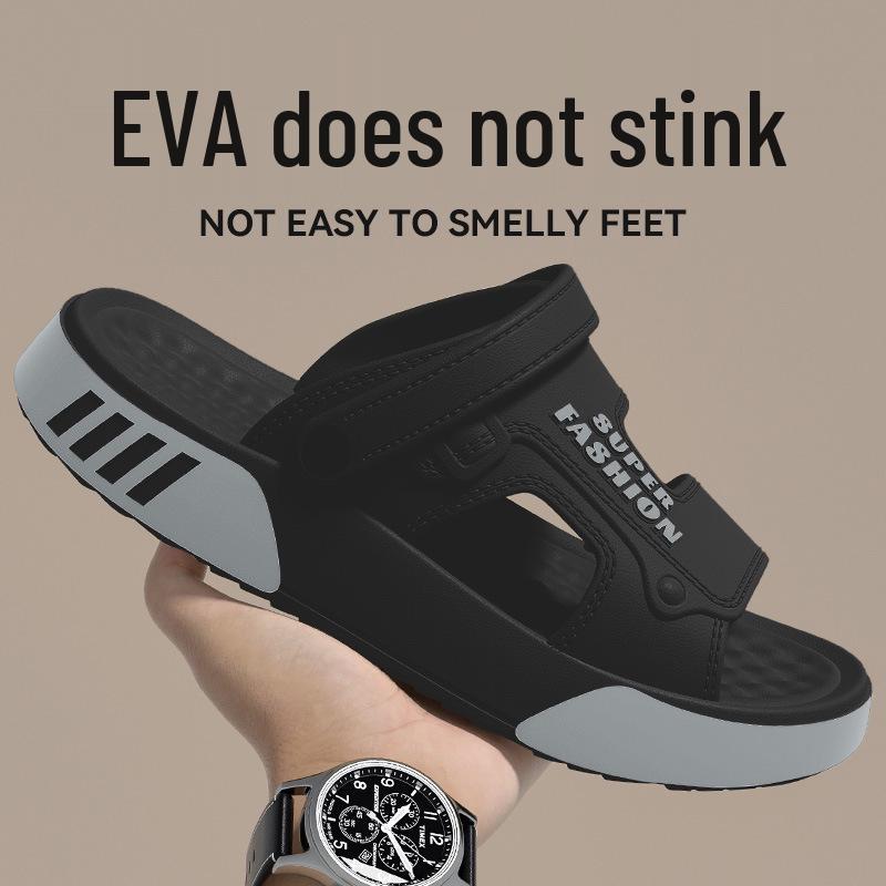 Мужские летние сандалии для вождения 2025: Износостойкая, Мягкая подошва, Двусторонняя, Нескользящая Повседневная обувь