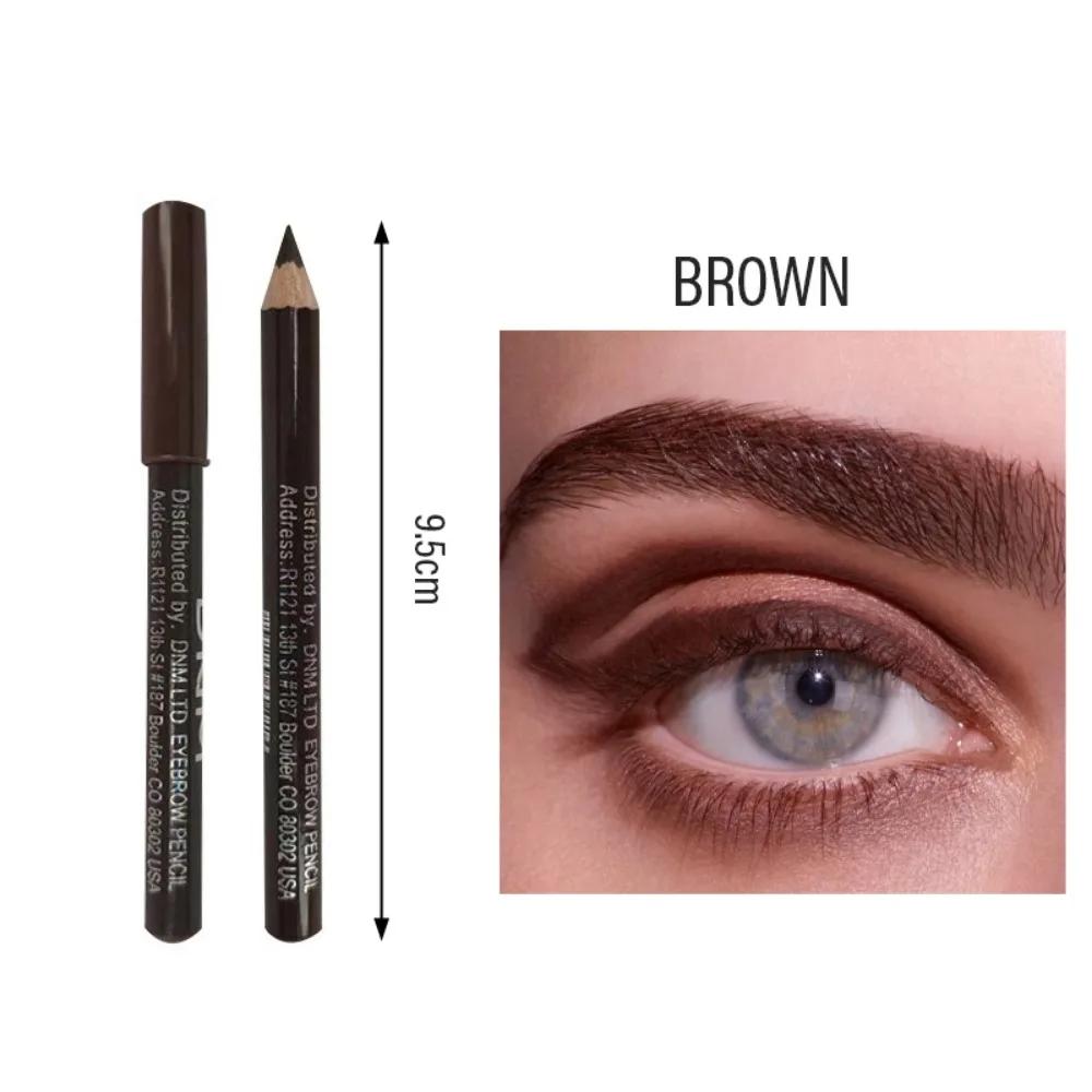 1/2Pcs Black Brown Eyebrow Pencil Waterproof Microblading Eyeliner Pen Tint Tattoo Makeup Long Lasting Quick Draw Eyelash Makeup