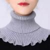 Scarf, Neck Cover, Fake Collar, Cervical Spine Protection, Warmth and Cold Protection, Versatile Knitted Turtleneck Sweater Collar