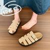 Baotou Slippers Women's Summer Wear 2025 New Thick-bottomed Sandals Fashion Internet Celebrity Ins Tide Large Size One-word