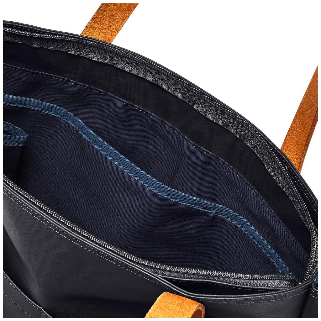 Горизонтальная сумка-тоут с верхней молнией Toyooka Bag Original Fabric Canvas PVC Tochigi Leather COMMUTE Navy [Vermouth]