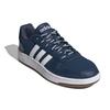 adidas Neo Hoops 2.0 Кроссовки унисекс с круглым носком, на шнуровке, низкие, из синтетической кожи, в стиле ретро, для баскетбола, сине-белые FY8631