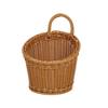 With Handle Hand-woven Hanging Baskets Imitation Rattan Wall Hanging Basket
