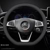 Кожаная накладка на руль автомобиля для Mercedes-Benz GLE S GLE GLS G GL CL ML R SL GLK 400 450 500 350 320 580 38см Аксессуары