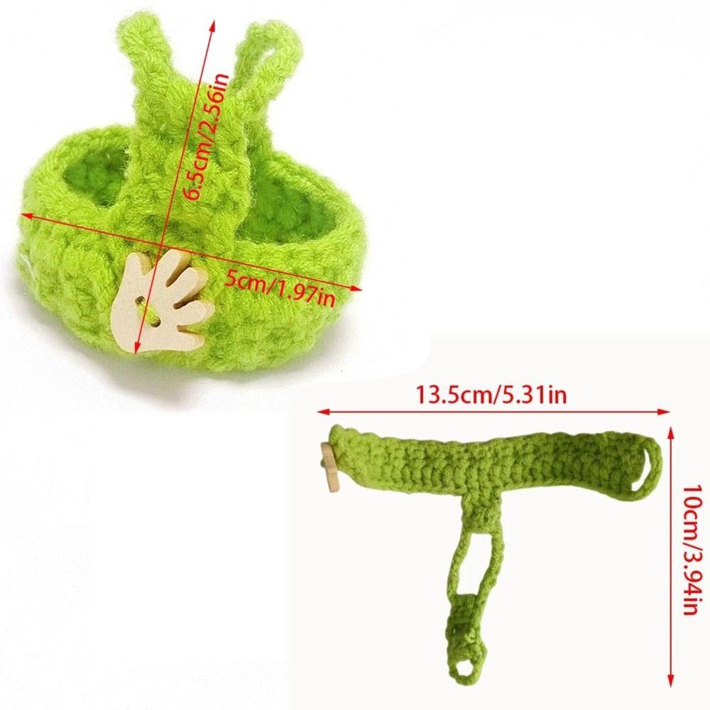 Мини-жилет для морской свинки Ручная вязка Одежда для хомяка Топы и жилеты для хомяка Рождественская вечеринка