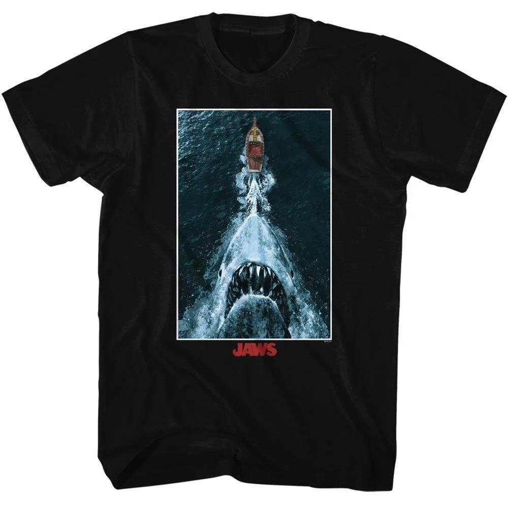 Jaws Shark Chasing Boat Poster Movie Children's T-shirt