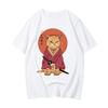 100% Cotton Tshirt Samurai Cat T Shirt Graphic Tees Mens Streetwear Spring and Summer O-neck T-shirt Cartoon Printing Tees-shirt