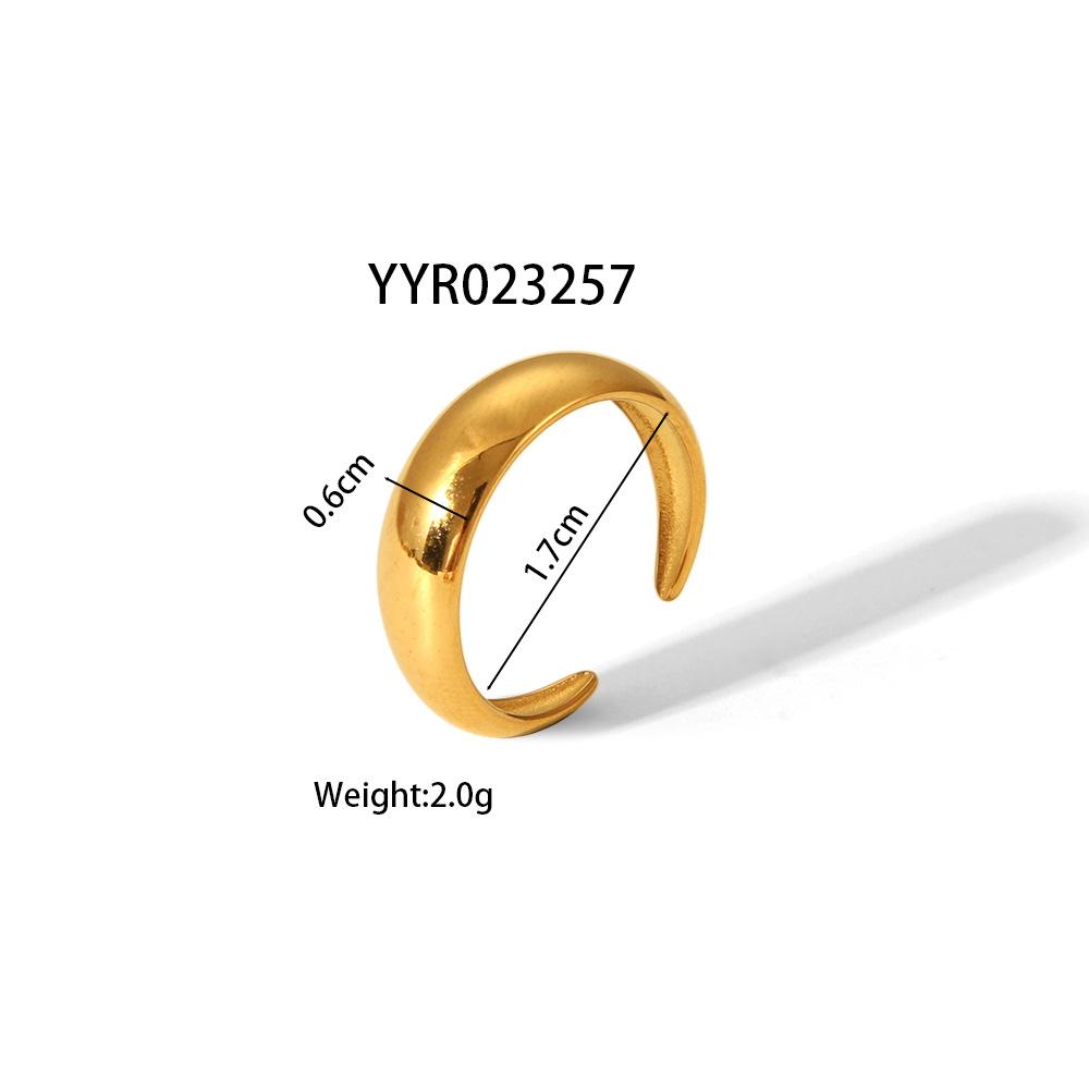 Titanium Steel Ring Jewelry Aesthetic Adjustable Stainless Steel Ring Ornament Exaggerated Opening Jewelry Accessories for Women's Banquet Occasions