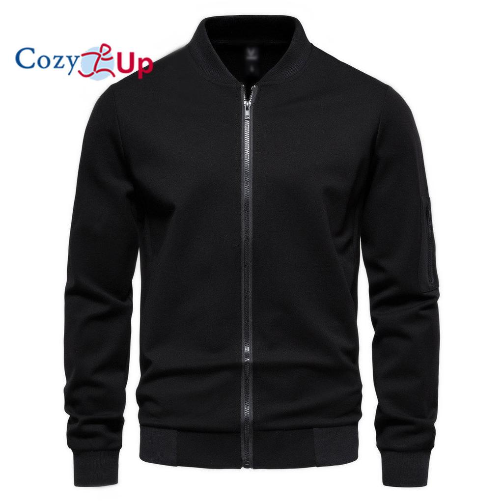 Cozy Up New Spring Mens Stand Collar Jacket Fashion Slim Fit Baseball Outerwear Men Solid Casual Zipper Autumn Jackets Coat Man Clothing
