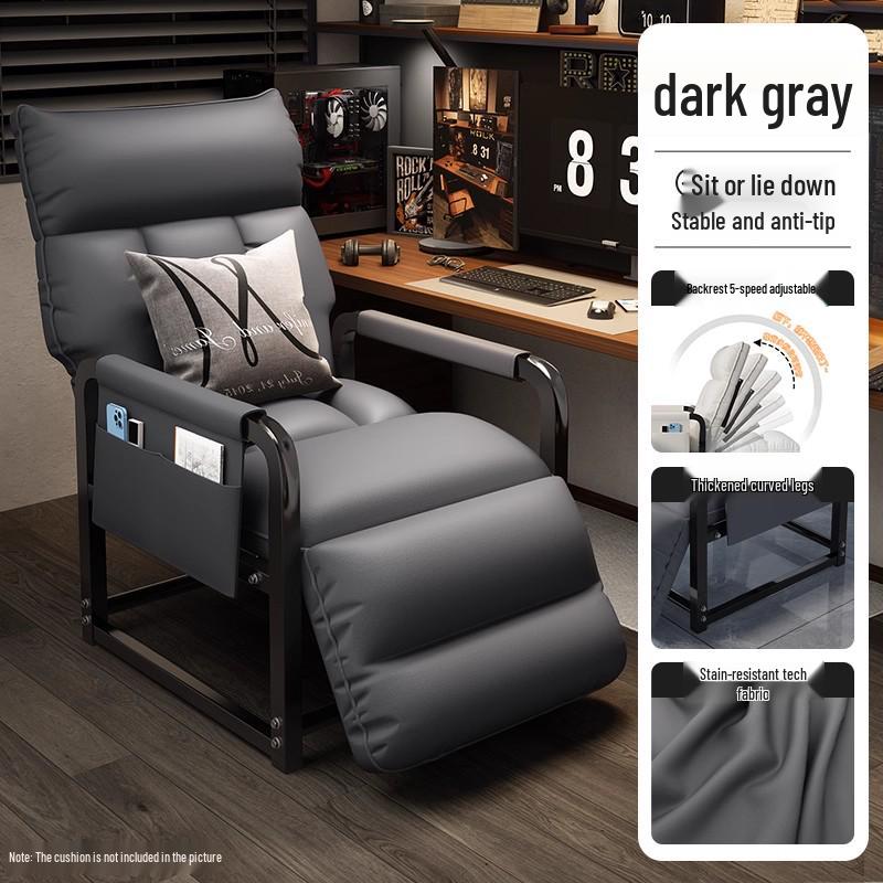 Reclining Lounge Chair for Office & Relaxation - Versatile Use: Office, Sofa, Dorm, or Lazy Backrest