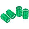 4Pcs Car Wheel Tire Valve Stem Cover Dustproof Cap Accessories For Jeep Grand Cherokee Wrangler JK Gladiator Compass Renegade MWGHF1