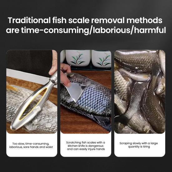 Машина для чистки чешуи рыбы Ручной скребок для рыбы Терка для кокоса Влагозащищенный дизайн Инструмент для чистки чешуи рыбы Машина для удаления чешуи рыбы