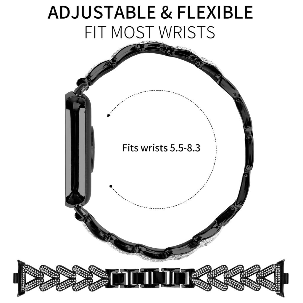 Ремешок для часов из цинкового сплава со стразами для часов Xiaomi Redmi Watch 4