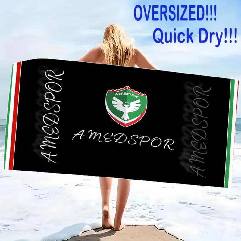 Amedspor Print Beach Towel, Large Soft Quick Dry Towel for Beach Camping Swimming