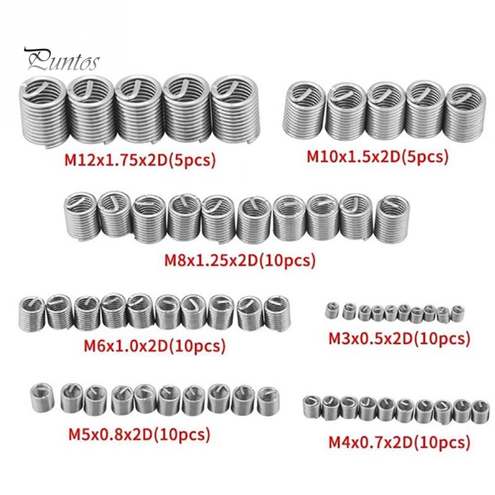 Для ремонта оборудования 60 шт. Набор вставок для винтов из нержавеющей стали M3-M12