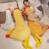 60/90/120CM Huggable Chicken Plush Toy Cute Chick Soft Pillow Stuffed Animal Doll Birthday Xmas Gift for Kids Girls Boys