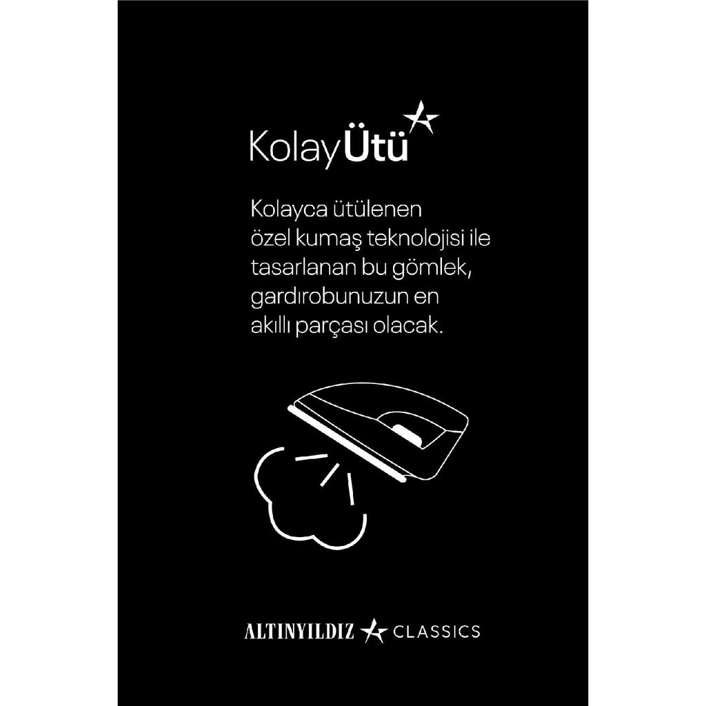 Men's White Easy-iron Slim Fit Slim Fit Classic Collar Cotton Shirt