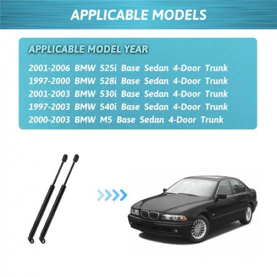 2x Trunk Gas Spring Lift Supports Shocks Struts For BMW 5 Series E39 525i 528i