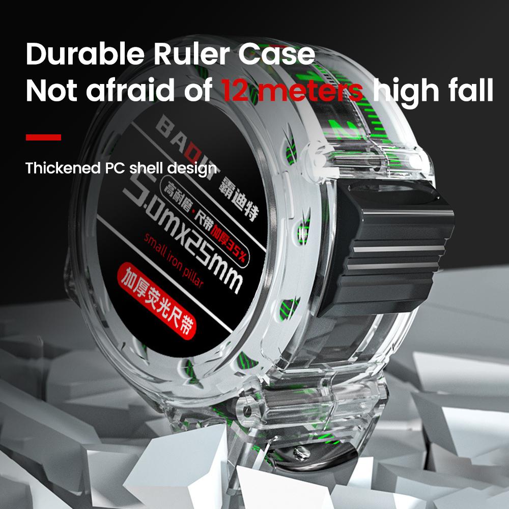 Флуоресцентная самоблокирующаяся измерительная лента 5/7,5/10 м Высокоточная лазерная струйная кодовая линейка Измерительная лента из углеродистой стали