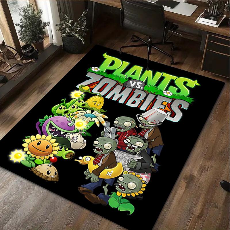 1Pc Plants V.S. Zombies Rug - Home carpet Office Decorative Carpet For Living Room Bedroom Door Mat Floor Rug Computer Chair Area Rug