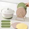 Silicone Teacup Coasters Bowl Mats Table Insulating Mats Vegetable Plate Home Dining Mat Premium Sense of Light Luxury Anti-scald Casserole Mats