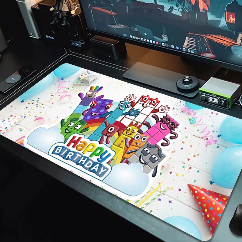 Numberblocks Mouse Pad Large Gaming Table Cushion Nonslip Laptop Tablet Big Mousepad Xxl Mat Mini Pc Playmat With Lock Edge