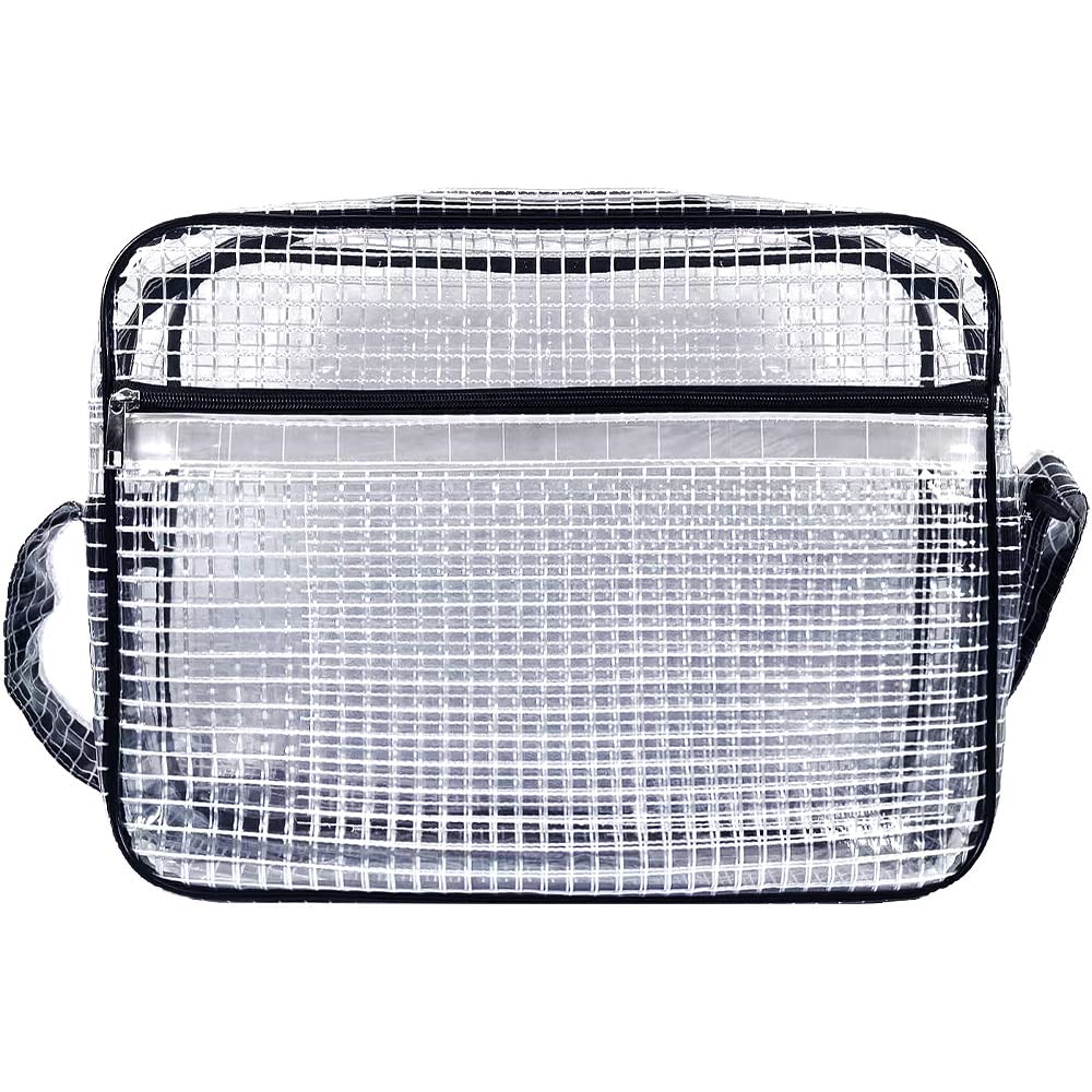 Engineer Bag LL Size 40 X 30 X 10cm Transparent Tool Bag Shoulder Bag Clean Room Bag for Work Engineer Clear Bag Clear Bag Antistatic Clean Bag Large