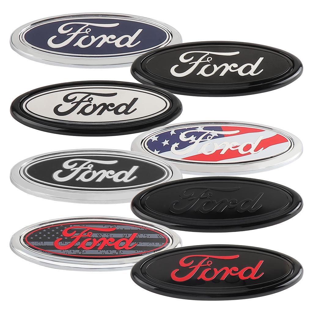 115/150/176/224mm Car Hood Front Grill Emblem Tail Trunk Logo Cover Decoration For Ford Mondeo Kuga Fiesta Ghia Focus ST Ranger
