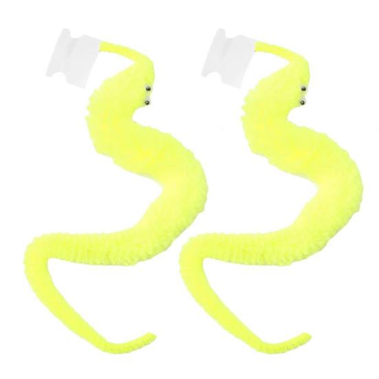 2Pcs Funny Twisty Worm Twist Wiggle Moving Sea Horse Kids Trick Toy Magic Prop