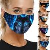 Wolf Print Mouth Mask 3D Animal Breathable Washable Mask